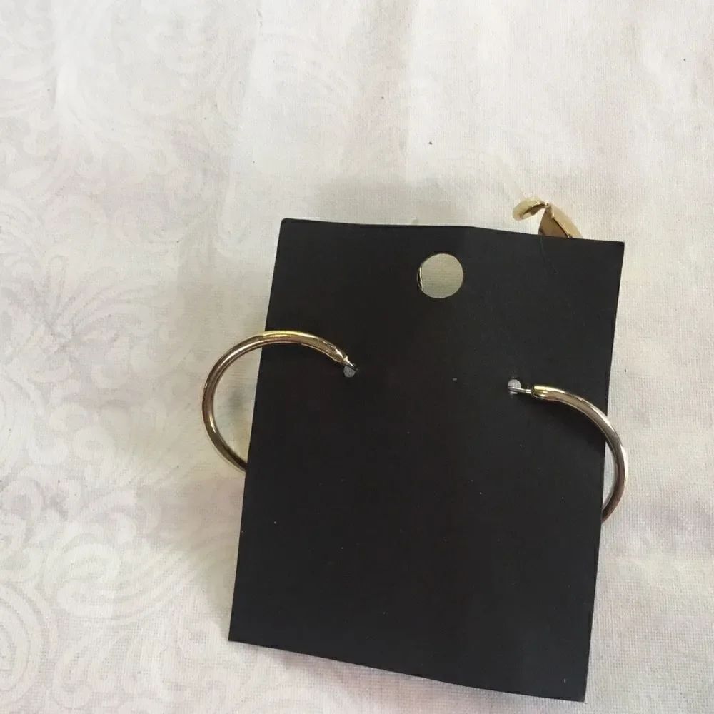 Goldtone Hoop Pierced Earrings